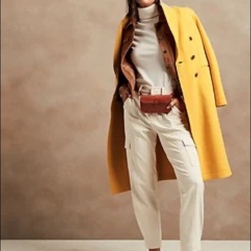 NWT Banana Republic Italian Melton Car Coat